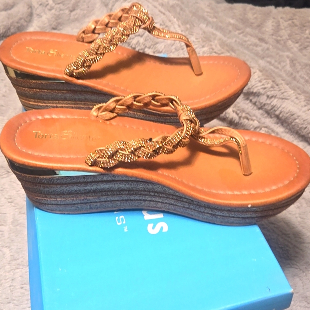 Torta Caliente Brown Sandals 8.5 M